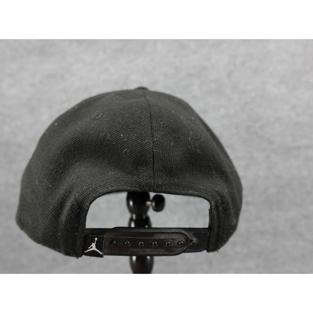 Jordan Snapback Hat Youth OS Black Jumpman Embroidered Logo 617847-967528
